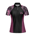 Thinning Layout Sexy Golf Girl Pink Camouflage Pattern Golf Short Sleeve Women Polo Shirt Best Golf Ladies Shirt - 3