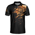 Agent Orange Dioxin A Slow Walk With Death Polo Shirt Black Reaper American Flag Polo Shirt For Men - 3