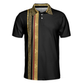 Luxury Baroque Pattern Eagle Badge Golf Polo Shirt Golden Greek Key Pattern Polo Shirt Best Golf Shirt For Men - 3