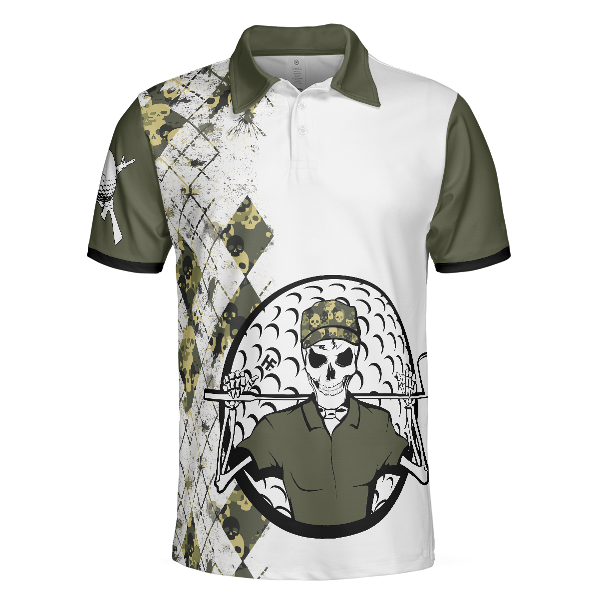 Veteran Fire In The Hole Polo Shirt Veteran Themed Golfing Polo Shirt For Male Golfers Argyle Shirt - 3