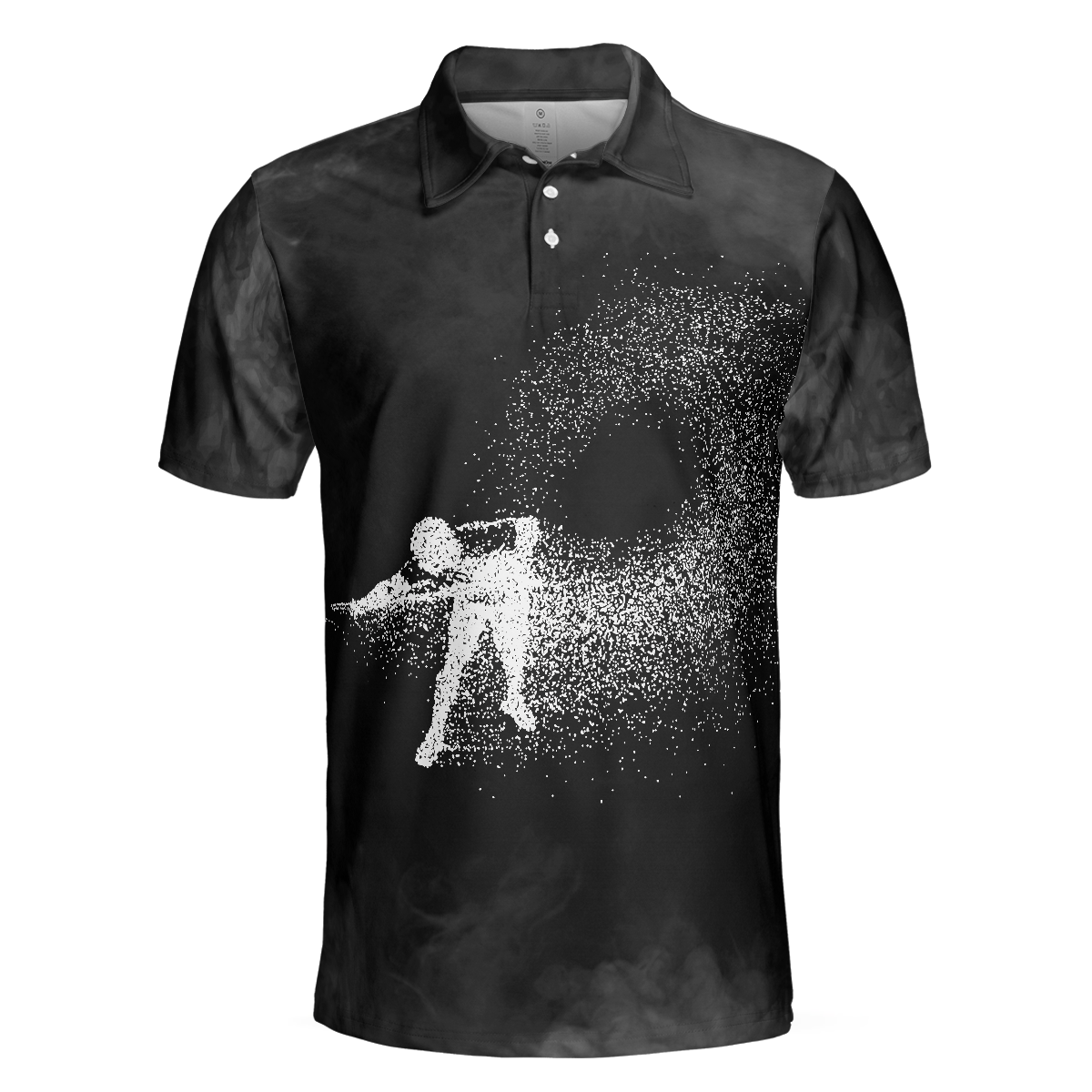 Billiards On Smoke Background Polo Shirt Smoke Billiards Player Polo Shirt Best Billiards Shirt For Men - 3