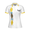 Golf Grandmas Yell Loudest Golf Short Sleeve Women Polo Shirt Funny Yellow And White Golf Shirt For Ladies - 3