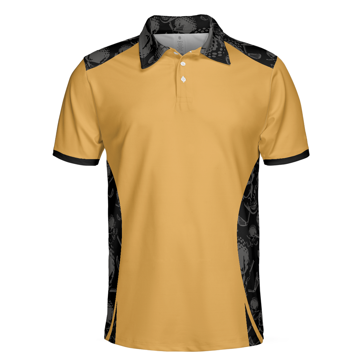 Grip It Rip It Sip It Golf Polo Shirt Skull Pattern Shirt For Halloween Scary Gift Idea For Golfers - 3