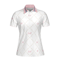 Golf In Pink With Simple Golf Clubs Pattern Short Sleeve Women Polo Shirt Classic Golf Shirt For Ladies - 3