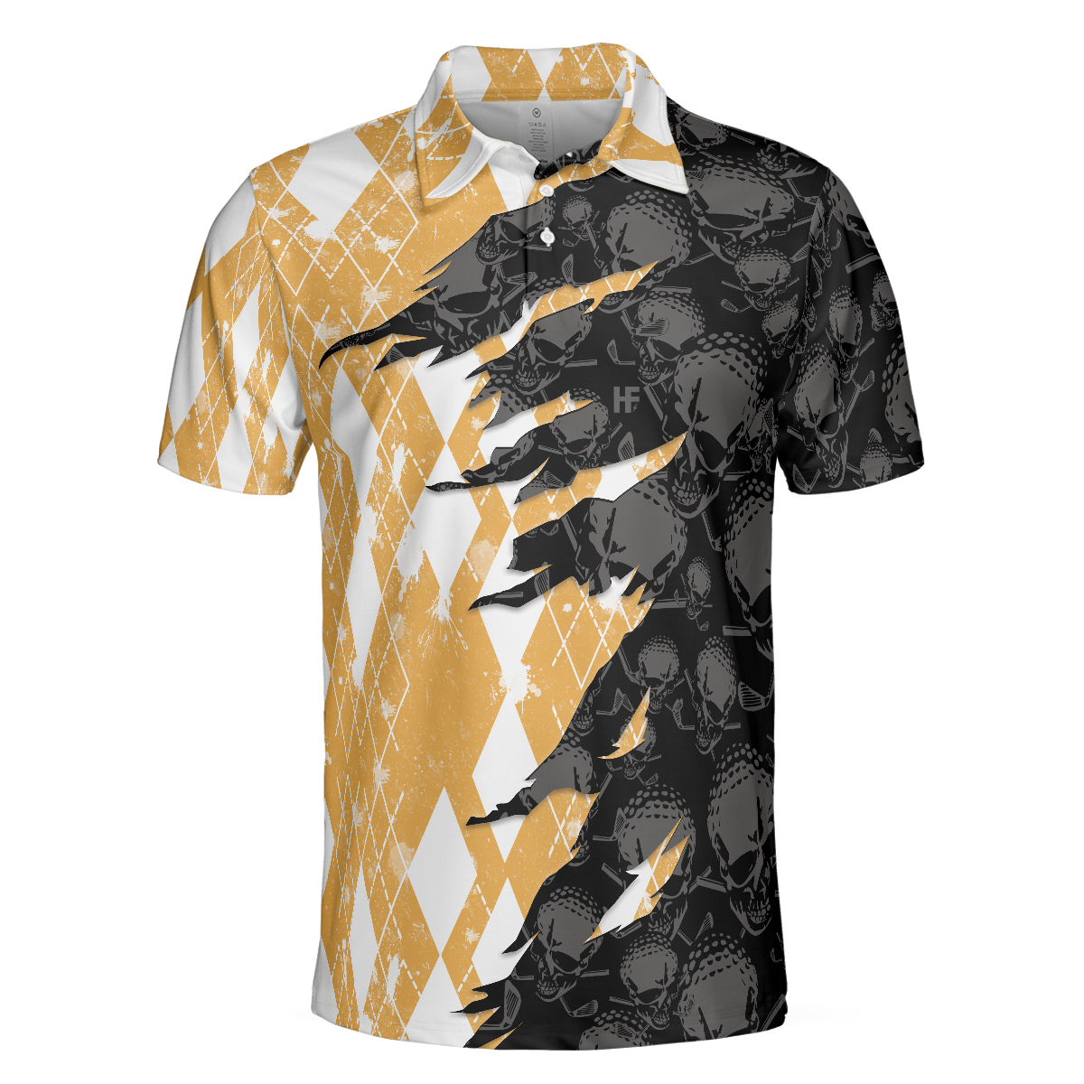 Who Needs Therapy When You Have Beer  Golf Polo Shirt Argyle Pattern Golfing Shirt Design For Drinking Golfers - 3