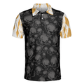 Golf  Beer That Is Why I Am Here Skull V4 Polo Shirt Cool Drinking Golf Shirt Design For Beer Lovers - 3