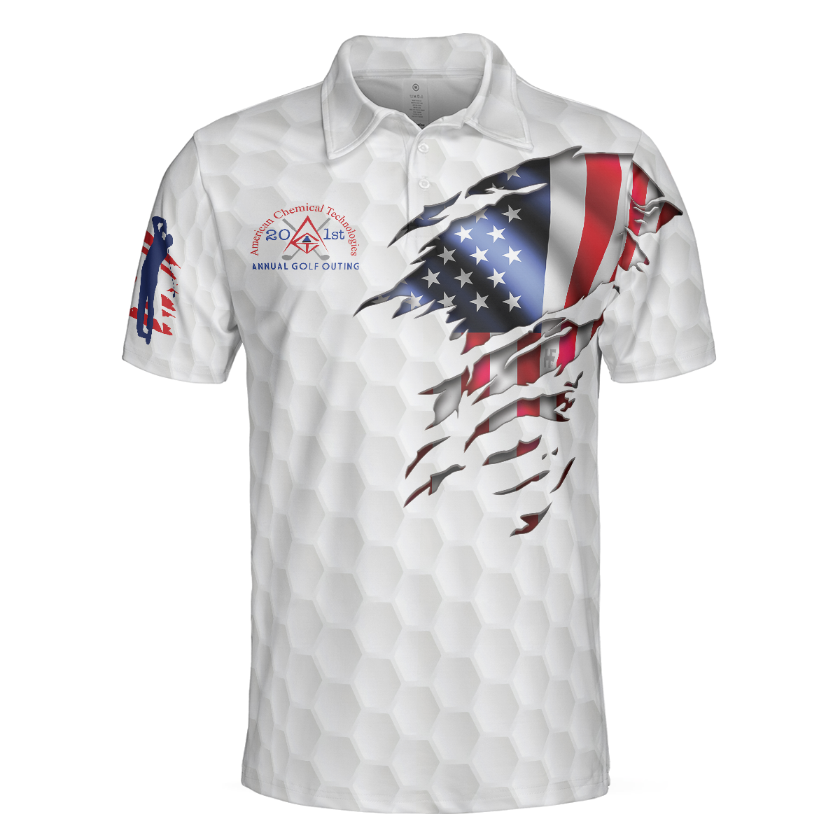 American Chemical Golf Polo Shirt - 3