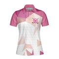 Rip It Sip It Grip It Golf Girl Golf Short Sleeve Women Polo Shirt Pink Golf Shirt For Ladies Best Golf Gift - 3