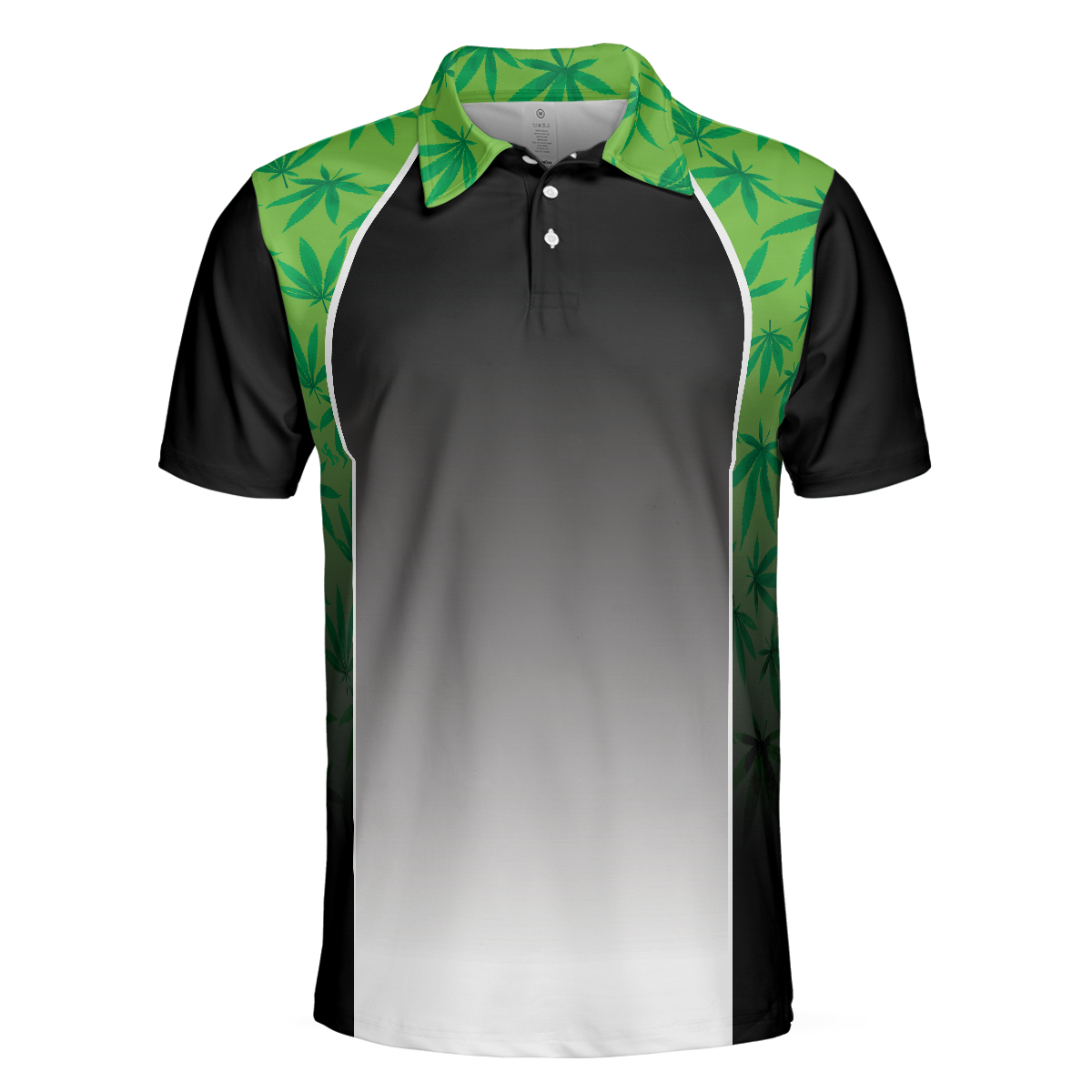 High Maintenance Weed Polo Shirt Green Weed Polo Shirt For Men Black Tie Dye Weed Pattern Shirt Design - 3