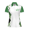 I Canceled My Golf Game To Be Here Golf Short Sleeve Women Polo Shirt White And Green Golf Shirt For Ladies - 3