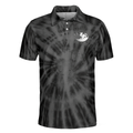 Golf Be The Best Golf Polo Shirt Black Tie Dye Golf Shirt For Men - 3