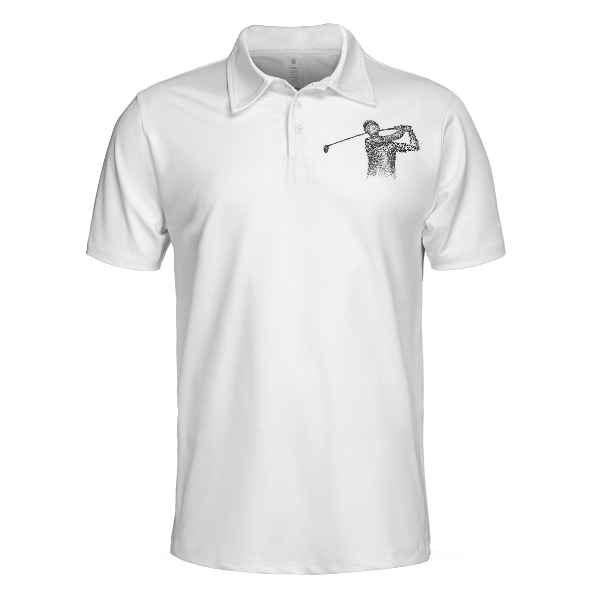 Playing Golf In My Head While Listening To My Wife Polo Shirt For Men Black And White Astronaut Golfer Polo Shirt - 3