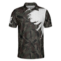 Time Spent On Golf Course Polo Shirt Camouflage Golf Shirt With Sayings Best Golf Shirt For Men - 3