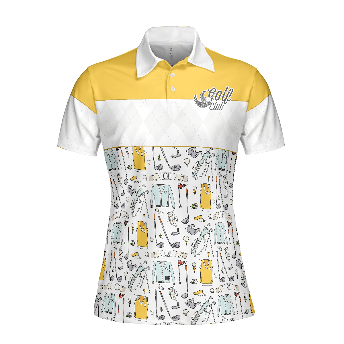 Golf Life In Yellow Short Sleeve Women Polo Shirt - 3