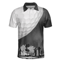 Golf Ball And Smoke Background Golf Polo Shirt Smoke Golf Player Polo Shirt Best Golf Shirt For Men - 3