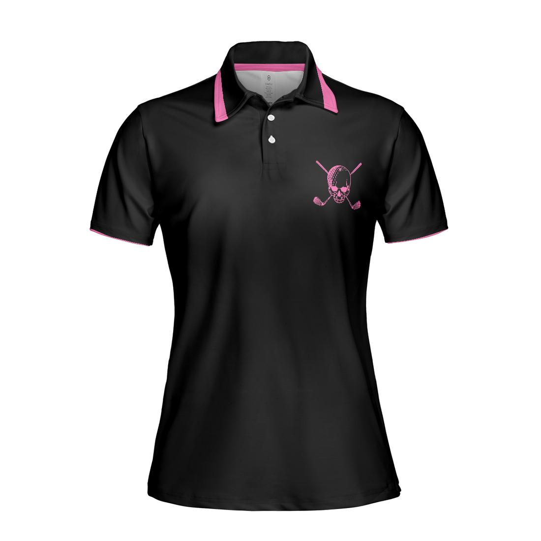 Golf Skull Women Shirt Short Sleeve Women Polo Shirt - 1