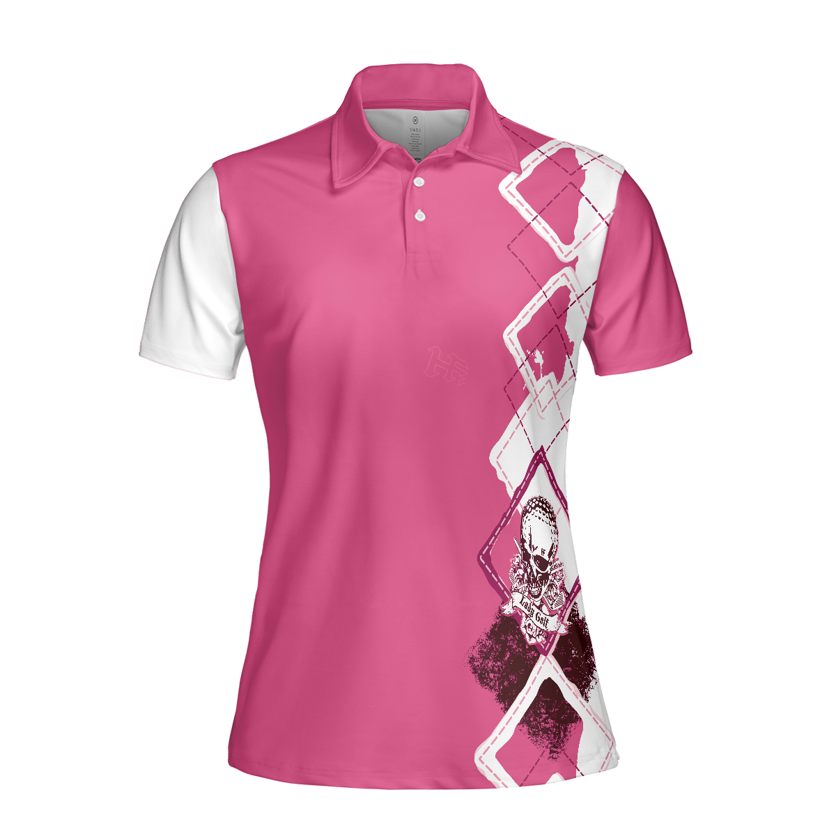 The Lady Golf Skull Short Sleeve Women Polo Shirt - 3