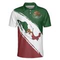 Mexico Short Sleeve Polo Shirt Patriotic Mexican Polo Shirt Best Mexico Shirt For Men - 3