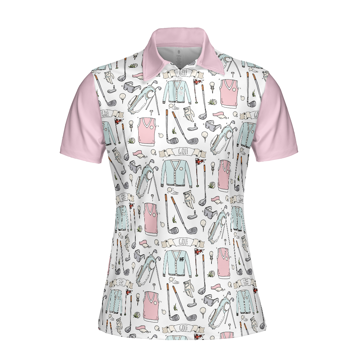 Golf Life In Pink V2 Short Sleeve Women Polo Shirt - 3