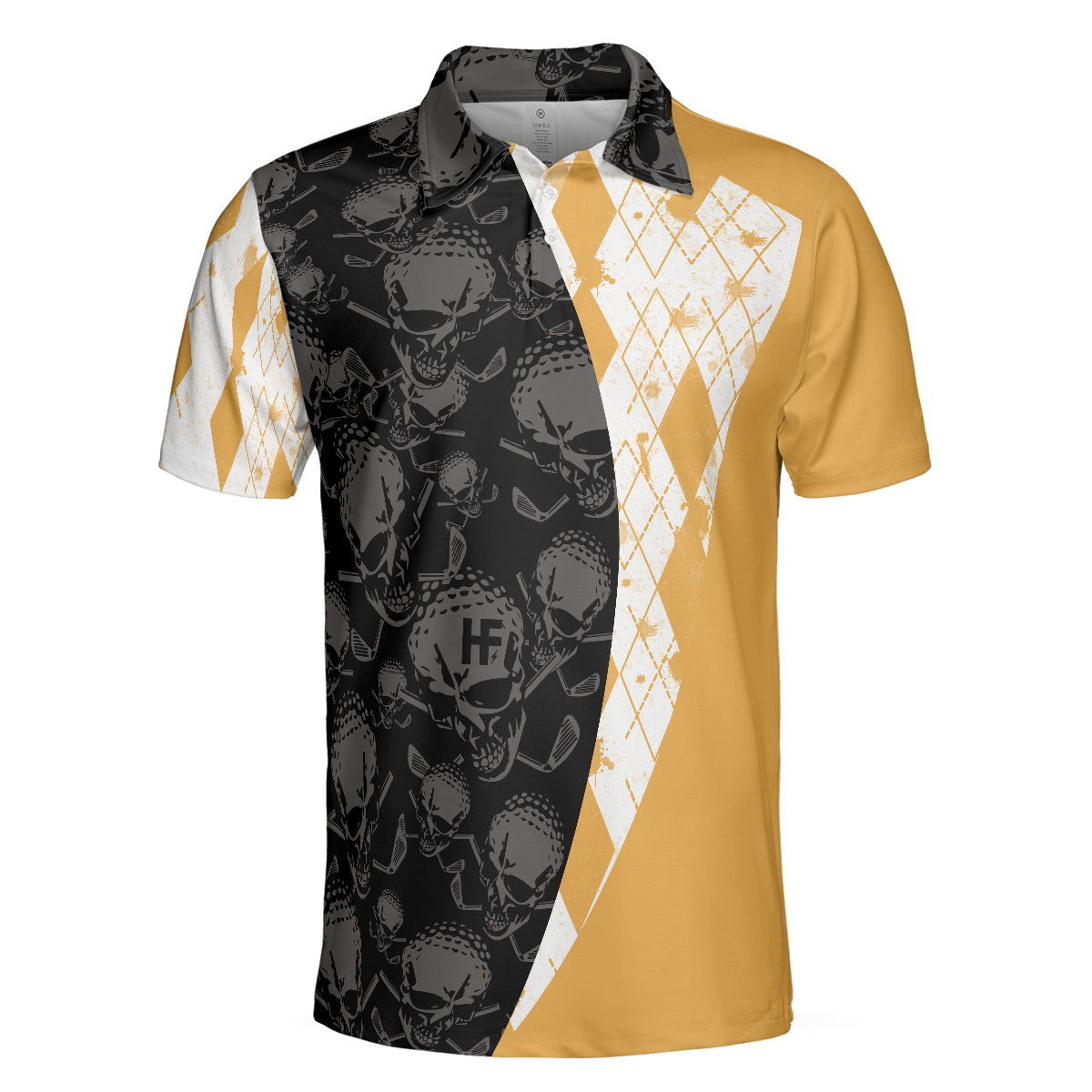 Golf  Beer That Is Why I Am Here Skull Polo Shirt Short Sleeve Skull Golfing Shirt Best Golf Gift - 3