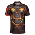 Tucking Fen Pin Polo Shirt Skull Bowling Polo Shirt Design Scary Halloween Gift For Bowling Lovers - 3