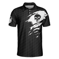 Im A Golf Pro Golf Polo Shirt Black And White Skull Golf Shirt For Men Basic Golf Sayings Shirt - 3