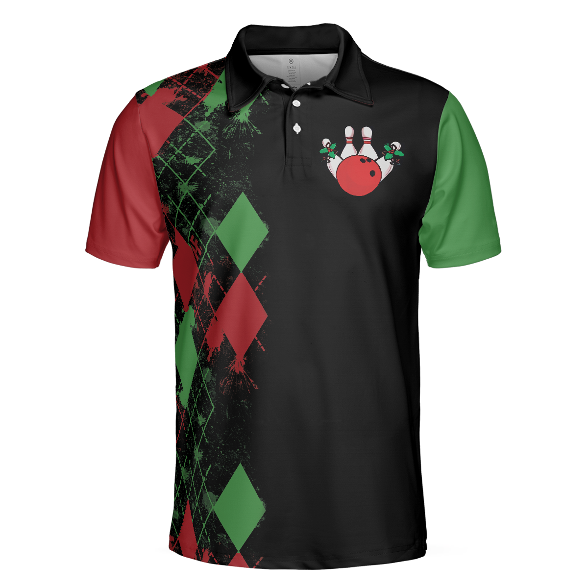 Bowly Night Polo Shirt Christmas Themed Polo Shirt Design Best Christmas Gift Idea For Bowling Lovers - 3