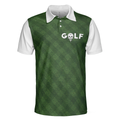 Golf Green Background Polo Shirt Classic Green Golf Shirt For Men Cool Gift For Golfers - 3