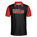 Sleep With Bowler Polo Shirt Black And Red Bowling Short Sleeve Polo Shirt Funny Shirt With Sayings - 3