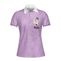 Peace Love Cure Lupus Awareness Short Sleeve Women Polo Shirt Purple Ribbon Lupus Shirt For Ladies Lupus Support Gift - 3