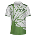 Birdie Chaser Golfer Golf Polo Shirt White and Green Birdie Golfing Shirt For Men Best Golf Gift for Golfers - 3