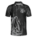 Rippin Lips Skull Fish Skeleton Fishing Polo Shirt Black Fish Hook Polo Shirt Best Fishing Shirt For Men - 3