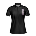 You Mess With The Wrong One Fck Cancer V2 Short Sleeve Women Polo Shirt - 3