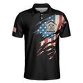 Roofer My Craft Allows Me To Build Anything Polo Shirt Skull Ripped American Flag Roofer Shirt For Men - 3