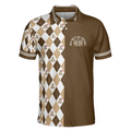 Gopher Meet Me At The 19th Hole Short Sleeve Polo Shirt Argyle Pattern Polo Shirt Best Golf Shirt For Men - 3