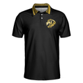 Golf Crusader King Polo Shirt For Golf Luxury Baroque Pattern Lion Polo Shirt Best Golf Shirt For Men - 3