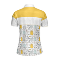 Golf Life In Yellow Short Sleeve Women Polo Shirt - 2