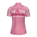 Pink Leopard Math Teacher Short Sleeve Women Polo Shirt Funny Math Shirt For Ladies - 2