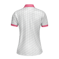 Heartbeat Golfer White And Pink Golf Short Sleeve Women Polo Shirt Golf Shirt For Ladies - 2