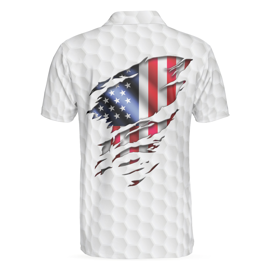 Personalized Patriotic American Flag V2 Polo Shirt - 1