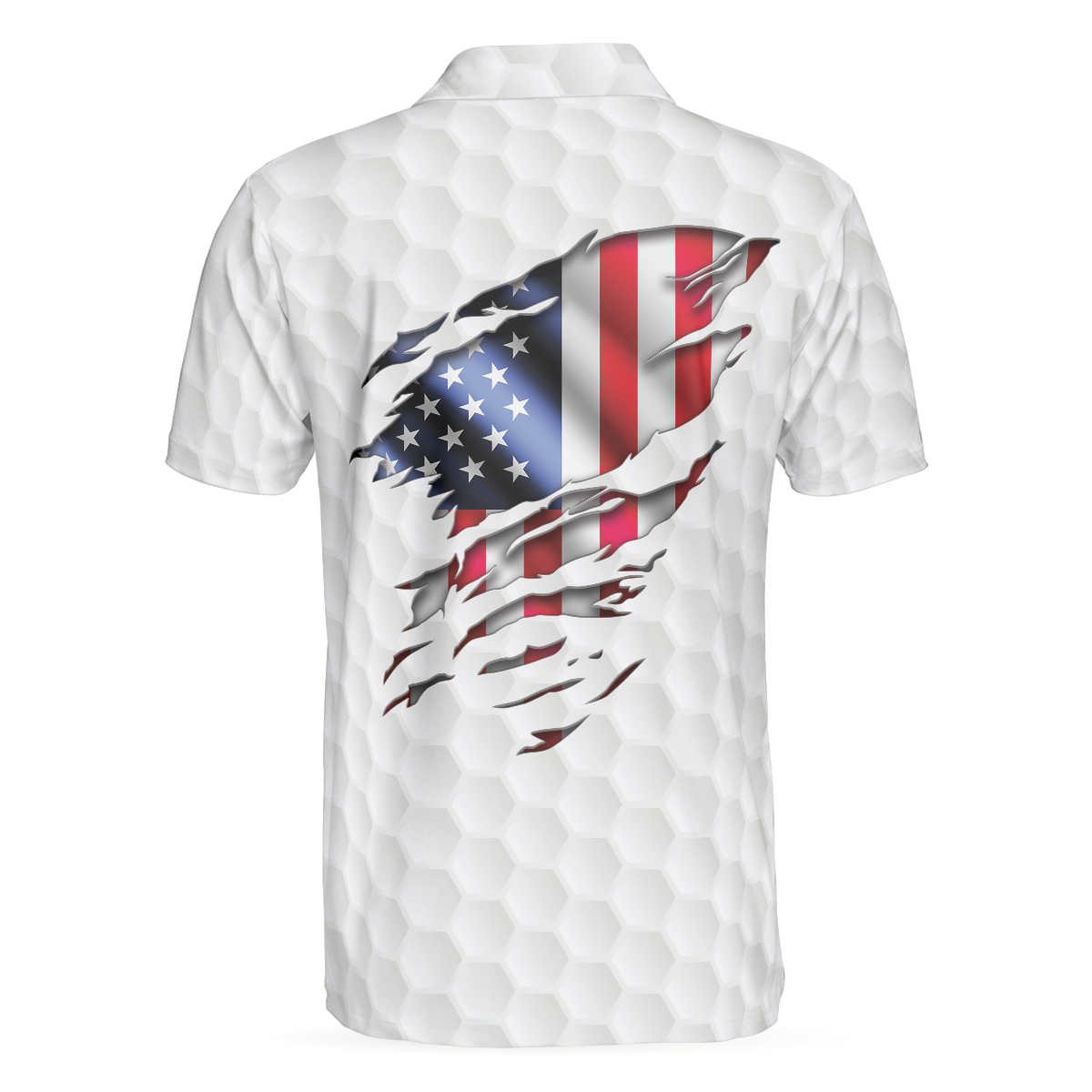 Personalized Patriotic American Flag V2 Polo Shirt - 2