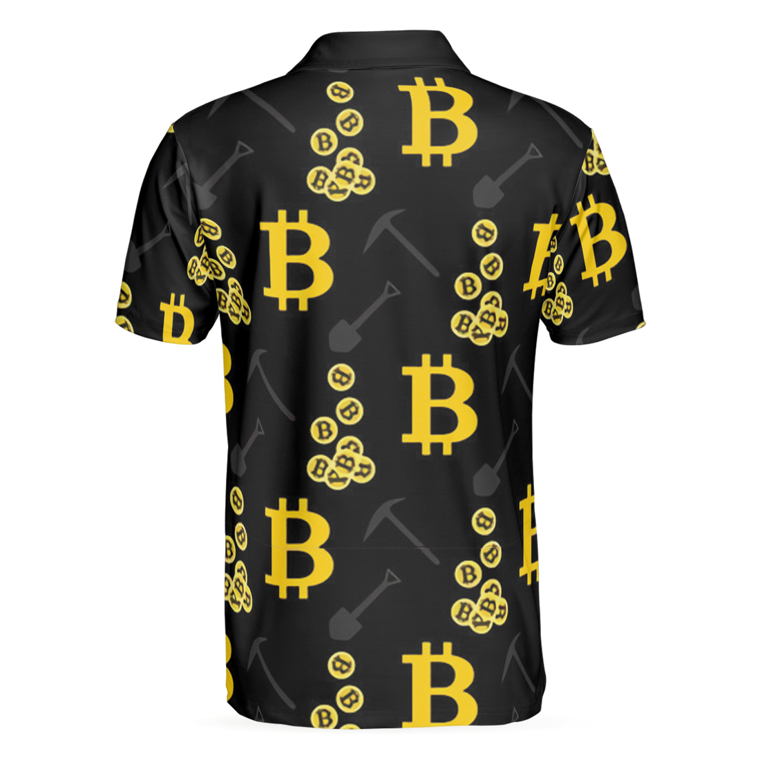 Bitcoin Seamless Pattern Cryptocurrency Polo Shirt Crypto Mining Polo Shirt Best Bitcoin Shirt For Men - 1