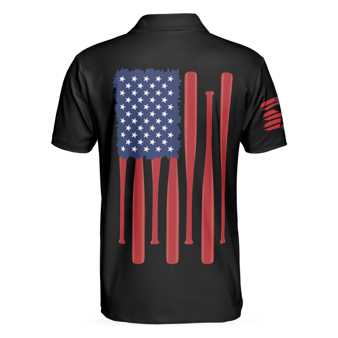 America Baseball Polo Shirt American Flag Baseball Shirt For Men - 1