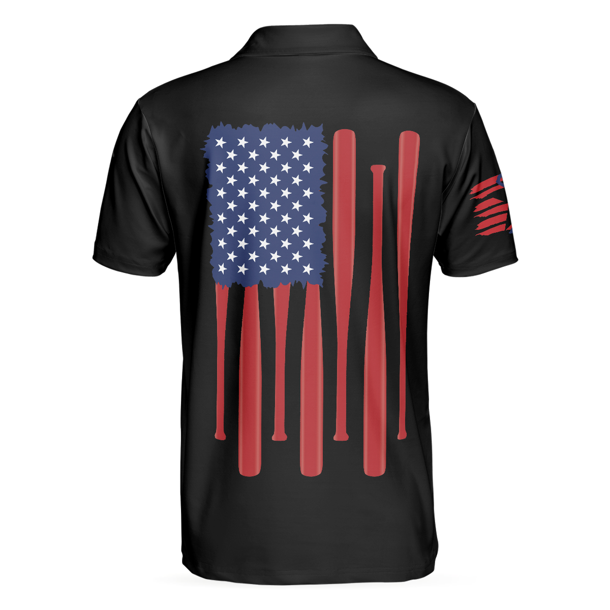 America Baseball Polo Shirt American Flag Baseball Shirt For Men - 2