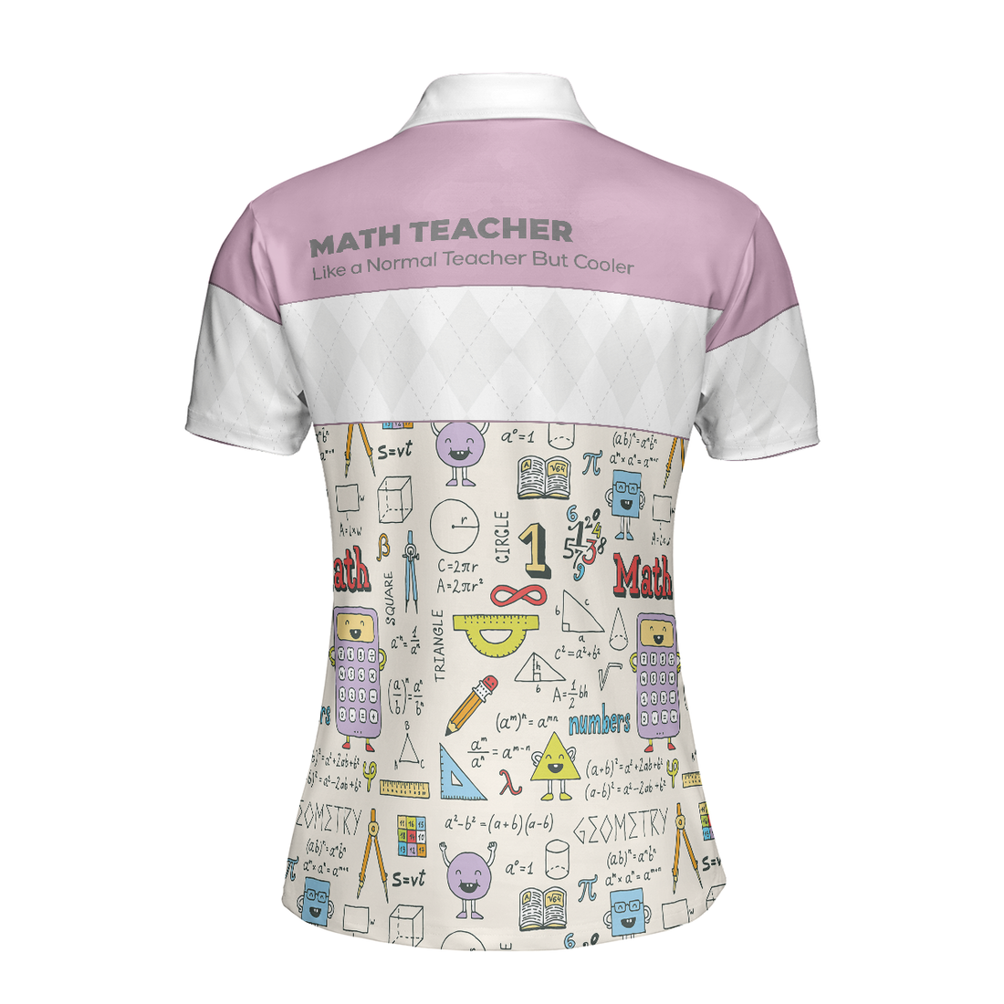 Math Teacher Short Sleeve Women Polo Shirt - 1