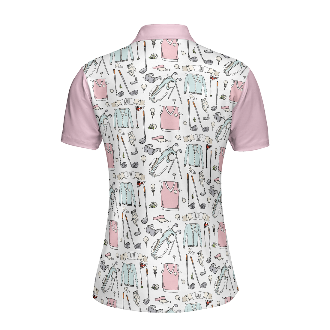 Golf Life In Pink V2 Short Sleeve Women Polo Shirt - 1