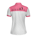 Golf Is My Heart Pink Golf Short Sleeve Women Polo Shirt - 2