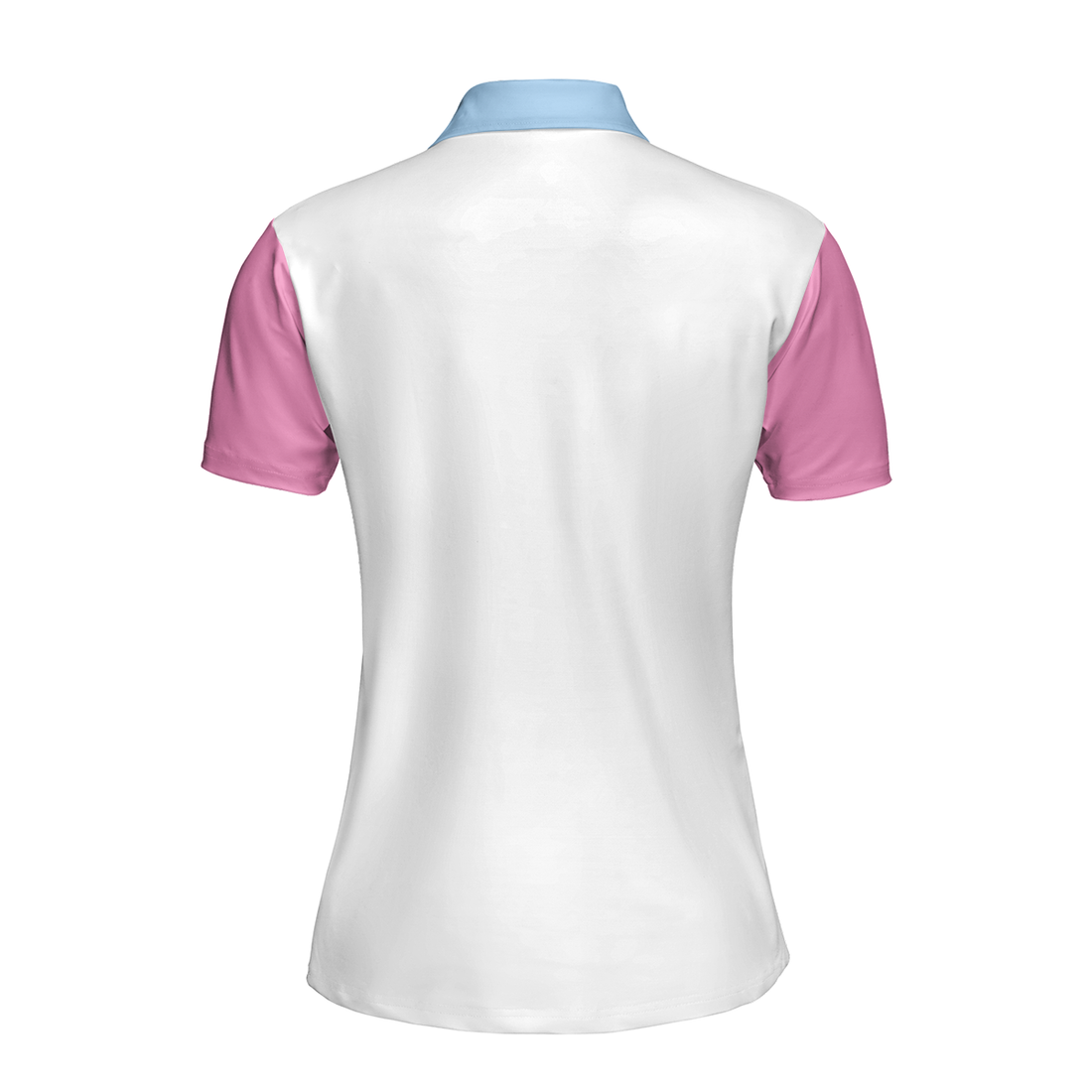 Queen Of The Lanes Pink And Blue Bowling Short Sleeve Women Polo Shirt Bowling Shirt For Ladies - 1