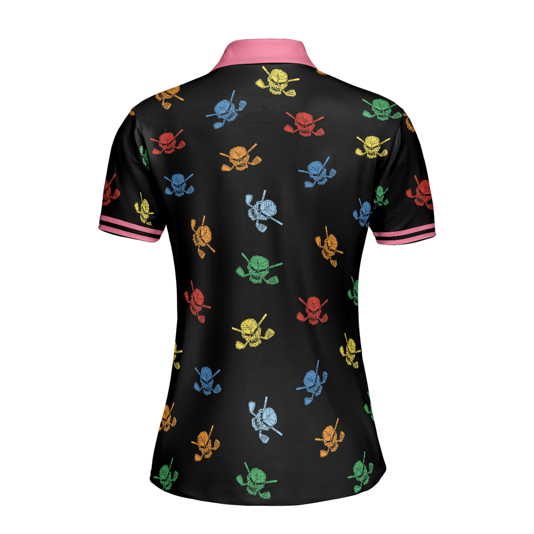 Golf Skull Women Shirt V1 Short Sleeve Women Polo Shirt - 1