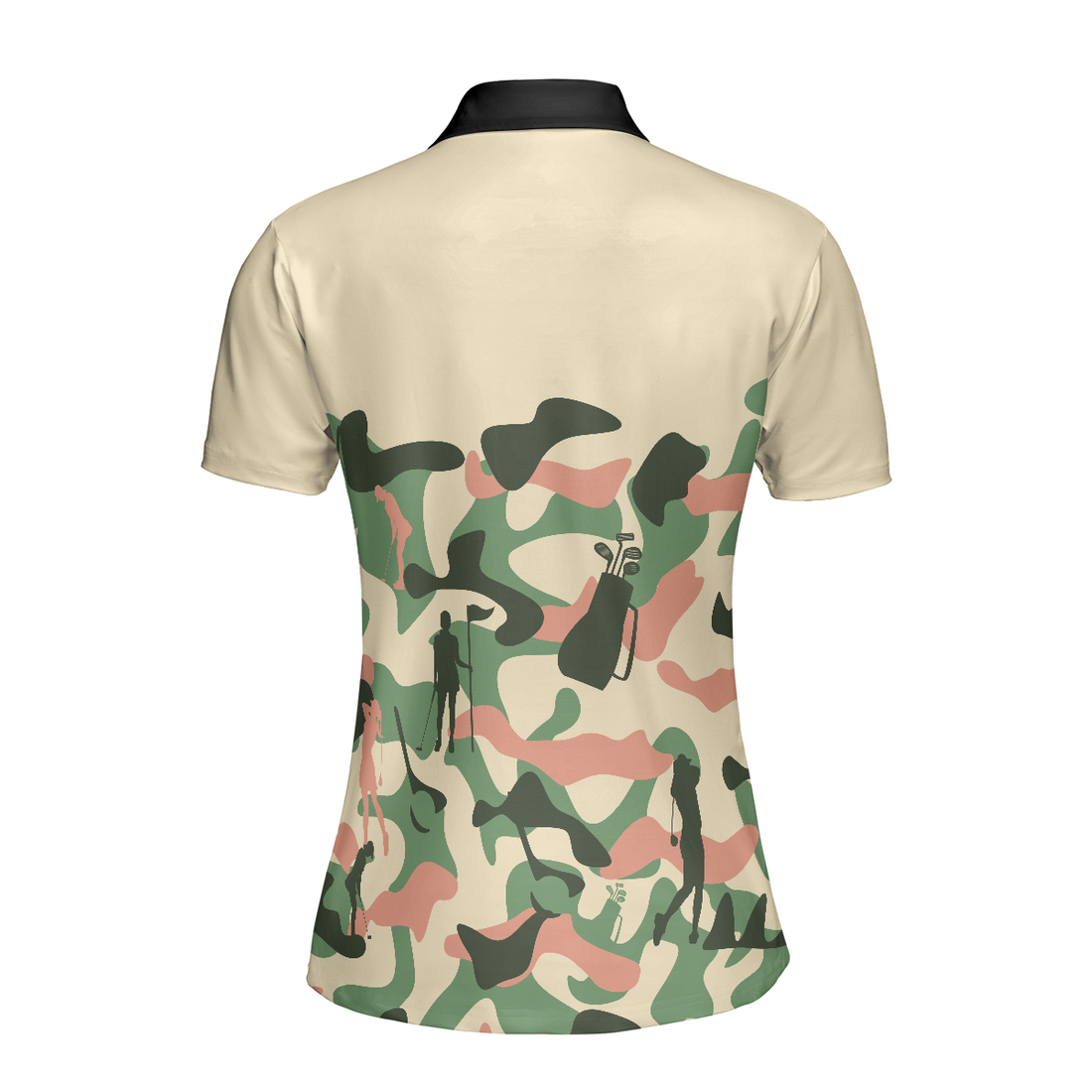 Camouflage Texture Golf Set For Woman Short Sleeve Women Polo Shirt Camo Golf Shirt For Ladies Unique Female Golf Gift - 1